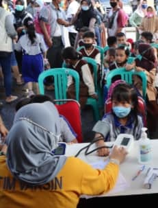 Polres Gelar Vaksin Anak
