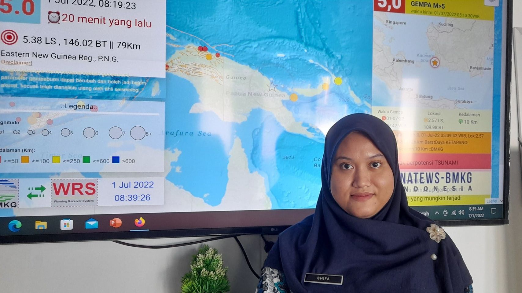 Dua Alat Pendeteksi Gempa Ditempatkan di Ketapang
