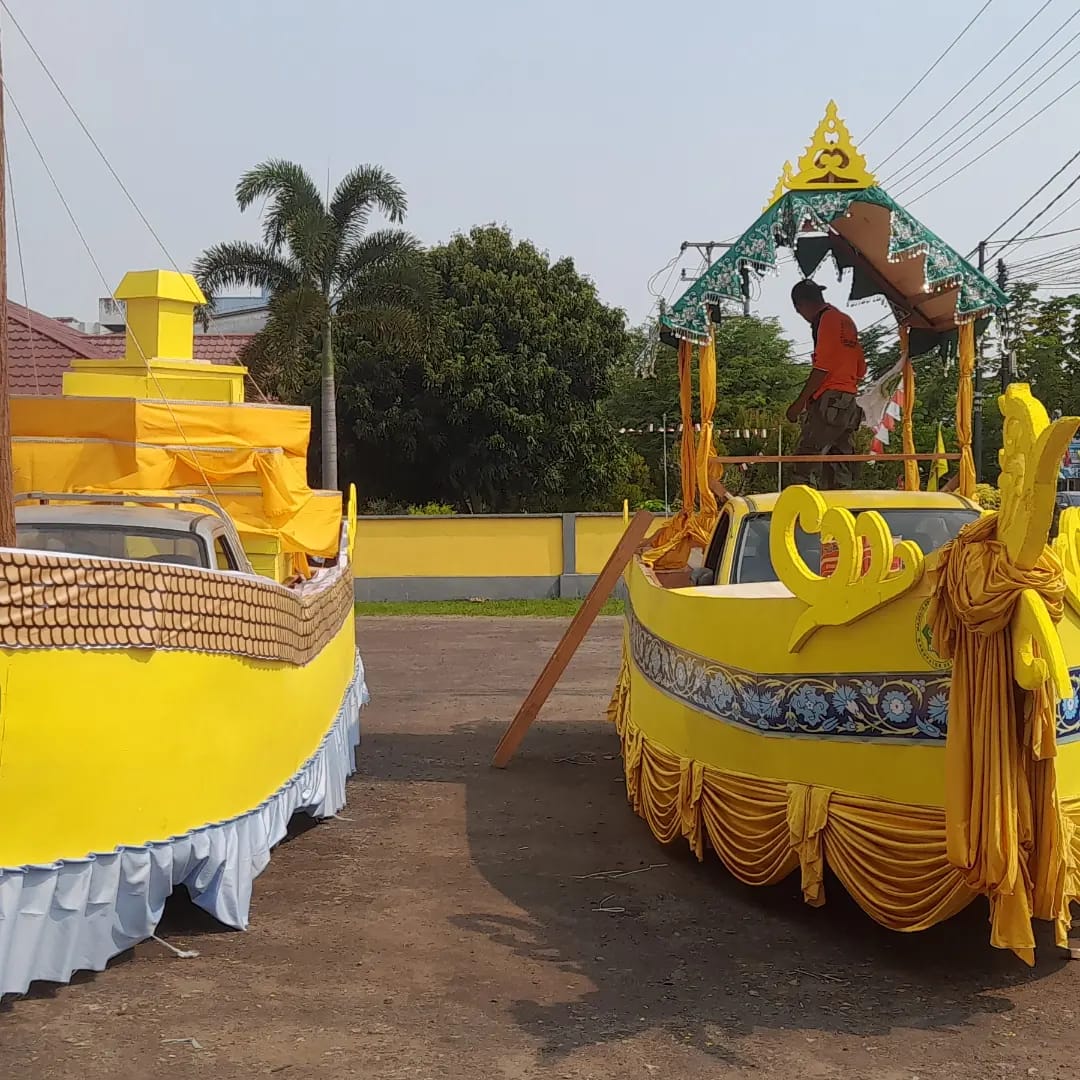Perahu Lancang Kuning Nage Belimbur Siap Susuri Kota Ketapang , Kamis Pagi