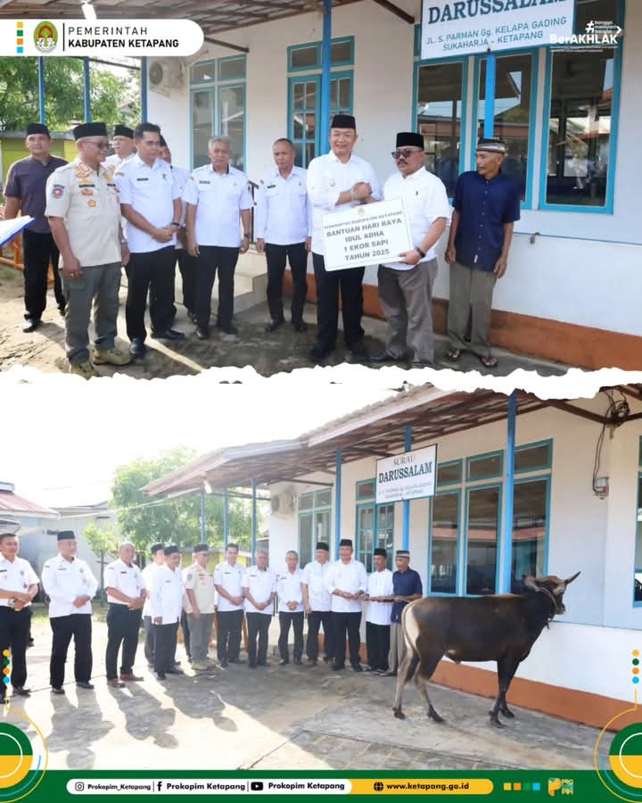 Bupati Serahkan Hewan Qurban Bantuan Pemda