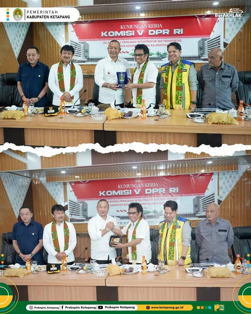 Bupati Berikan Informasi Pembangunan Saat Rapat Bersama.Komisi V DPR RI