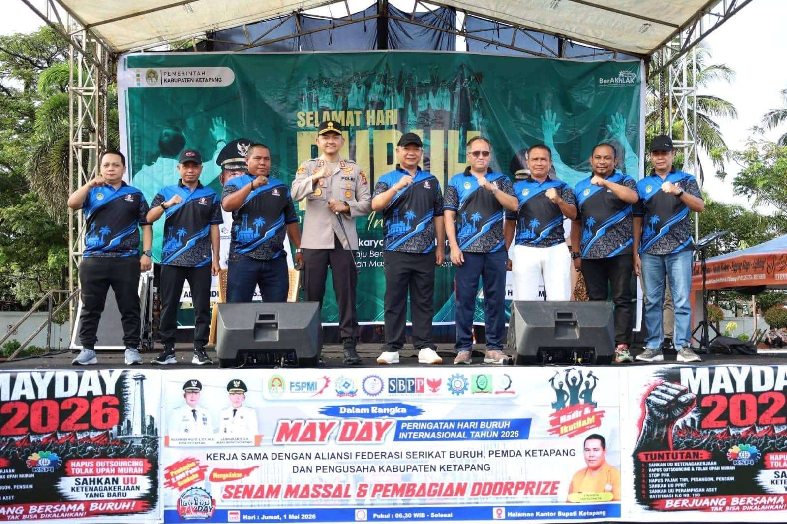 May Day Ketapang Jadi Panggung Suara Buruh Soal Ketenagakerjaan