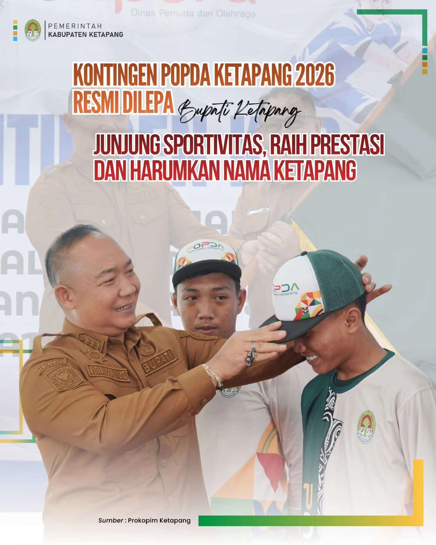 Bupati Lepas Kontingen POPDA 2026