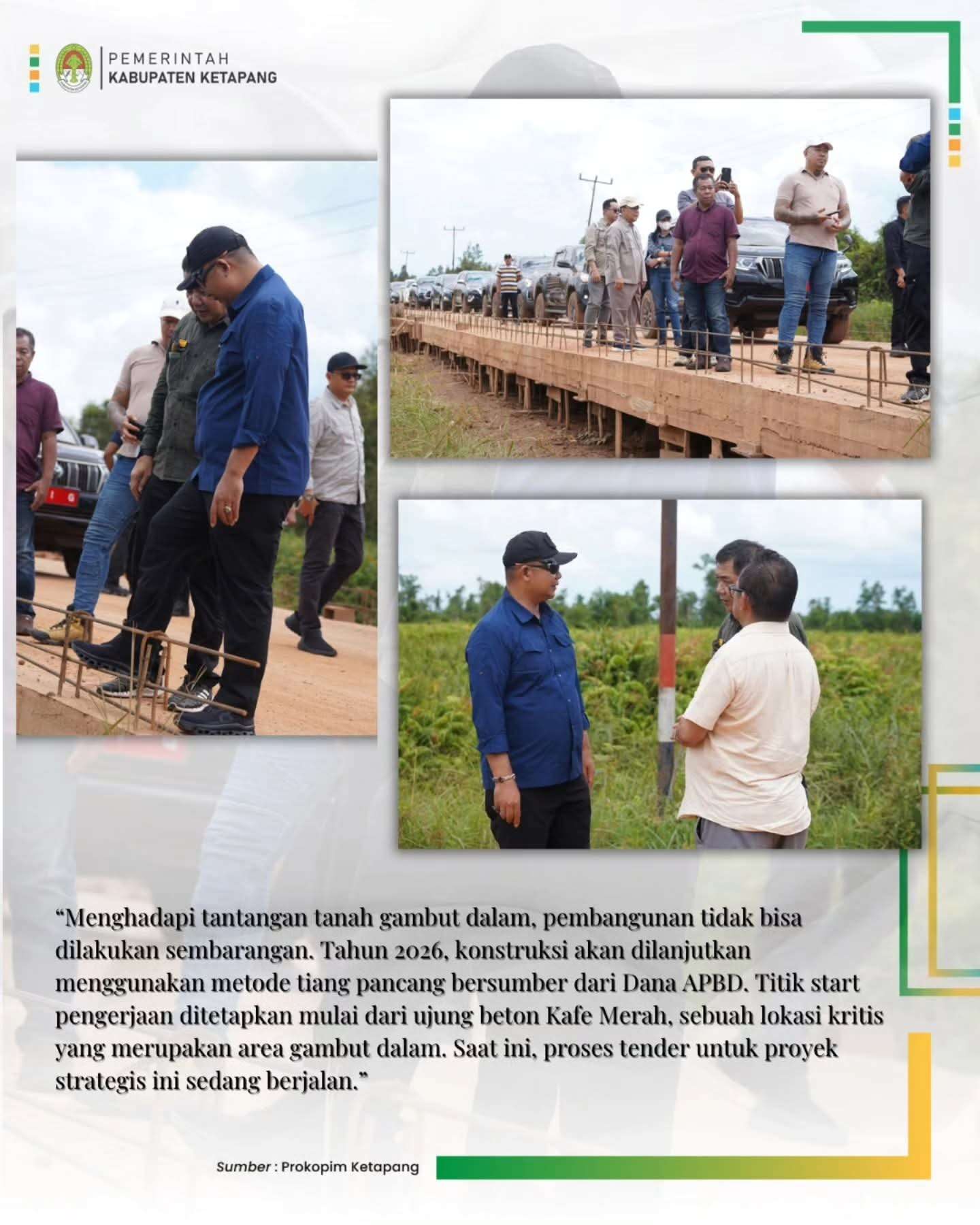 Bupati : Pembangunan Jalan Pelang – Kepuluk Tetap Lanjut